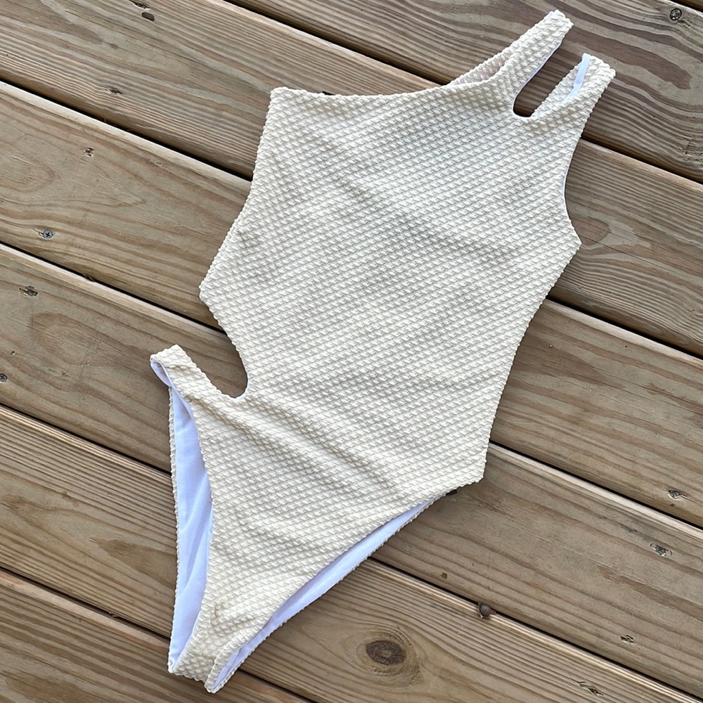 PLT Waffle Textured Cutout One Piece